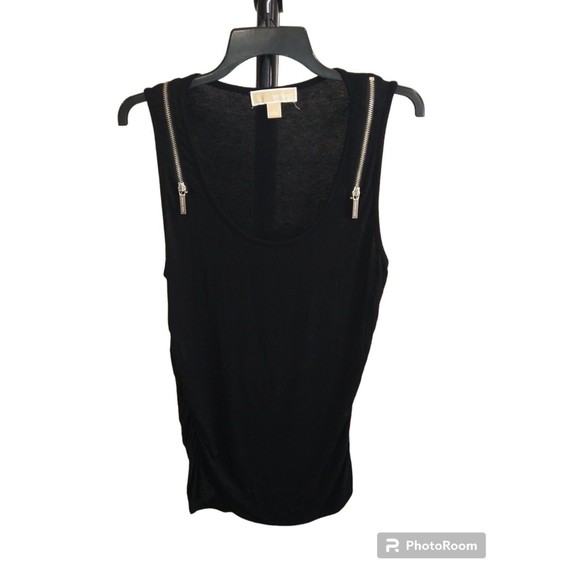Michael kors black large sleeveless top Boho Sexy Classic - Picture 1 of 8